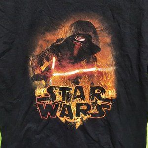 Force Awakens Kylo Ren Flames - T Shirt